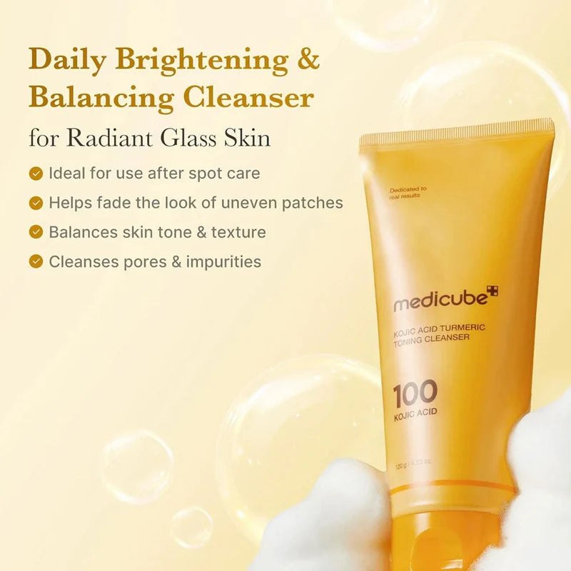 Medicube - Kojic Acid Turmeric Toning Cleanser | منظف تفتيح البشرة بحمض الكوجيك والكركم من Medicube